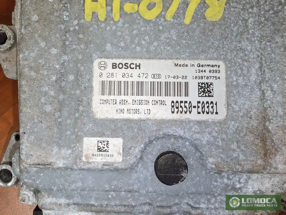 2018 Hino J08E-VB ECM For Sale - P/N 0 281 034 472 - Lomoca